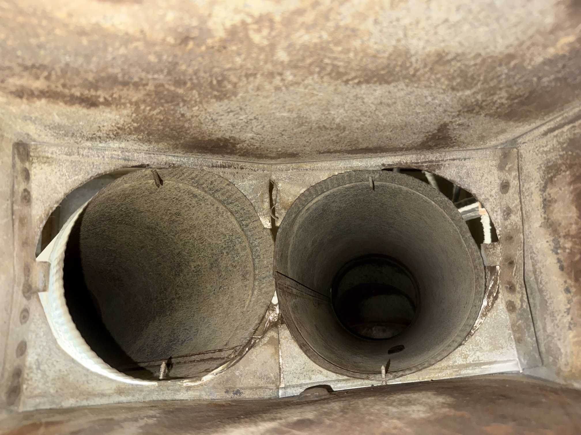 Clean Dryer Vent after cleaning by Greenville Air Duct Cleaning